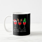 Funny Christmas Dasher Dancer Prancer Vixen Whiske Kaffeetasse (Links)