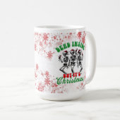 Funny Christmas Dead Inside Dancing Skelette Kaffeetasse (VorderseiteRechts)
