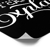 Funny Christmas Dear Santa I Can Explain Script T Poster (Ecke)