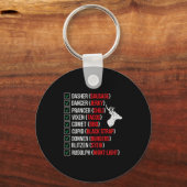 Funny Christmas Deer Hunters Santas Reindeer Meat Schlüsselanhänger (Vorderseite)