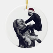 Funny Christmas Dentist Keramik Ornament (Vorne)