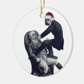 Funny Christmas Dentist Keramik Ornament (Links)