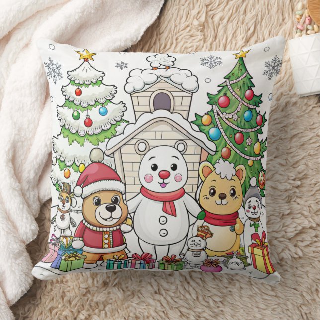 Funny Christmas Design cushion Kissen (Decke)