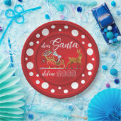 Funny Christmas Design Plate Pappteller (Party)