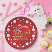 Funny Christmas Design Plate Pappteller (Party)