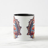 Funny Christmas Dino Cracked Classic Coffee Tasse (Zentrum)
