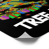 Funny Christmas Dinosaur Tree Rex Men Women Kids G Poster (Ecke)