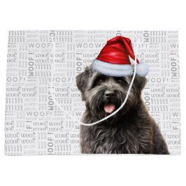 Funny Christmas Dog Bouvier Lover Holiday Große Geschenktüte