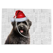 Funny Christmas Dog Bouvier Lover Holiday Große Geschenktüte (Rückseite)