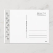 Funny Christmas dog Boxer Puppy Feiertagspostkarte (Rückseite)