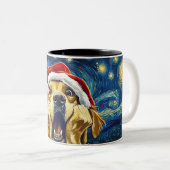 Funny Christmas dog Mugs Wird Merry Christmas Mug Zweifarbige Tasse (VorderseiteRechts)