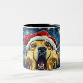 Funny Christmas dog Mugs Wird Merry Christmas Mug Zweifarbige Tasse (Mittel)