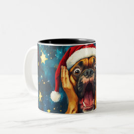 Funny Christmas dog Mugs Wird Merry Christmas Mug Zweifarbige Tasse