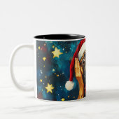 Funny Christmas dog Mugs Wird Merry Christmas Mug Zweifarbige Tasse (Links)