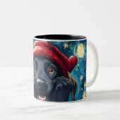 Funny Christmas dog Mugs Wird Merry Christmas Mug Zweifarbige Tasse (VorderseiteRechts)