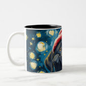 Funny Christmas dog Mugs Wird Merry Christmas Mug Zweifarbige Tasse (Links)