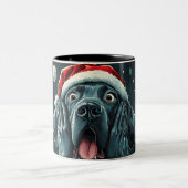 Funny Christmas dog Mugs Wird Merry Christmas Mug Zweifarbige Tasse (Mittel)