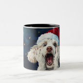 Funny Christmas dog Mugs Wird Merry Christmas Mug Zweifarbige Tasse (Mittel)
