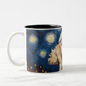 Funny Christmas dog Mugs Wird Merry Christmas Mug Zweifarbige Tasse (Links)