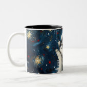 Funny Christmas dog Mugs Wird Merry Christmas Mug Zweifarbige Tasse (Links)