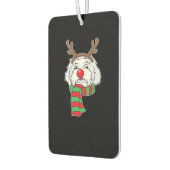 Funny Christmas Dog Xmas Reindeer Maltese Dog Holi Autolufterfrischer (Links)