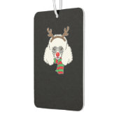 Funny Christmas Dog Xmas Reindeer Poodle Holiday S Autolufterfrischer (Links)