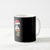 Funny Christmas Dog Xmas Santa Border Collie Holid Kaffeetasse (VorderseiteRechts)