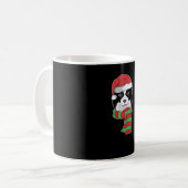 Funny Christmas Dog Xmas Santa Border Collie Holid Kaffeetasse (Vorderseite Links)