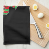 Funny Christmas Dog Xmas Santa German Shepherd Hol Geschirrtuch (Viertel Falte)