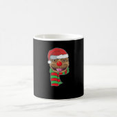 Funny Christmas Dog Xmas Santa Pit bull Holiday Gi Kaffeetasse (Mittel)