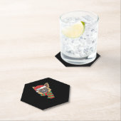 Funny Christmas Dog Xmas Weihnachtsmann Deutscher Untersetzer (Vor Ort)