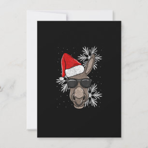 Funny Christmas Donkey Lover Einladung
