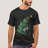 Funny Christmas Dragon Wrecking The Tree Holiday P T-Shirt (Vorderseite)