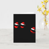 Funny Christmas Drink Drank Drunk Xmas Holiday  Karte (Gelbe Blume)