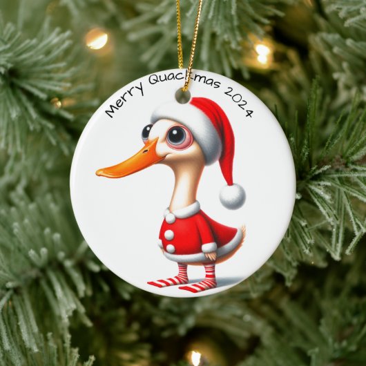 Funny Christmas Duck Ornament (Baum)