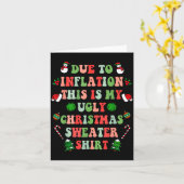 Funny Christmas Due To Inflation This Is My Ugly S Karte (Gelbe Blume)