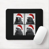 Funny Christmas Eclectus Parrot Santa Photo Booth Mousepad (Mit Mouse)