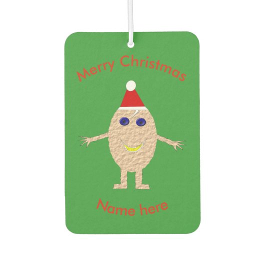 Funny Christmas Egg Air Freshener Autolufterfrischer (Vorderseite)