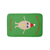 Funny Christmas Egg Bath Mat Badematte (Vorderseite)