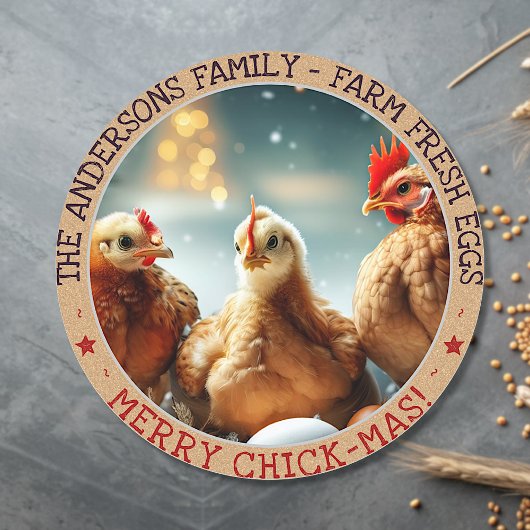 Funny Christmas Egg Carton Labels Niedlich Fun Chi Runder Aufkleber