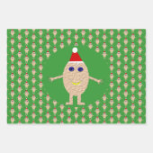 Funny Christmas Egg Custom Geschenkpapier Set (Vorderseite)