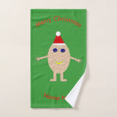 Funny Christmas Egg Custom Handtuch Set (Handtuch)