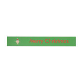 Funny Christmas Egg Custom Labels Rundum-Adressaufkleber (Person)