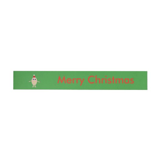 Funny Christmas Egg Custom Labels Rundum-Adressaufkleber (Person)