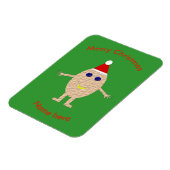 Funny Christmas Egg Custom Magnet (Linke Seite)