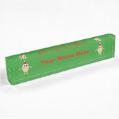 Funny Christmas Egg Custom Namplate Namensplakette