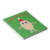 Funny Christmas Egg Custom Notepad Notizblock (angewinkelt)