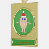 Funny Christmas Egg Custom Ornament (Links)