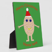 Funny Christmas Egg Custom Plaque Fotoplatte (Seite)