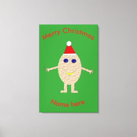 Funny Christmas Egg Custom Print Leinwanddruck (Vorderseite)